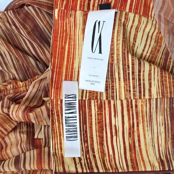 Charlotte Knowles Pulp Shorts in Hard Stripes Red - Picture 10 of 12